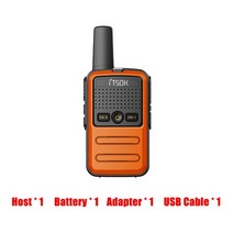 장난감무전기 토끼무전기 itsok 미니 1 5 km uhf 트랜시버 다채로운 동체 키즈 선물 토키 워키 워키 토키 양방향 라디오 테이블 pmr frs baofeng, 주황색