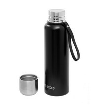 보온병1.5 손잡이 거름망 컵 텀블러 블랙 생활용품