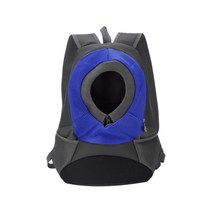 반려동물 백팩 Pawstrip 애완 동물 캐리어 고양이/개 배낭 강아지 여행 가방 헤드 아웃 패딩 어깨 개 앞 작, 03 Blue_02 L