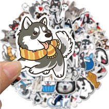 시바견 허스키 세퍼드 웰시코기 고양이 애완동물 리무버블스티커 모음 폰꾸 다꾸 폴꾸 감성꾸미기 세트 50매