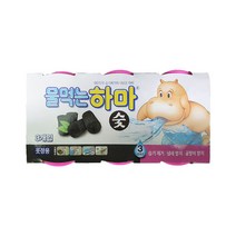 물먹는 하마 참숯 3P 500ml 제습제 습기 제거, 1개