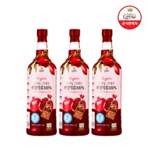발란스그로우 유기농 그대로 리얼석류주스 1000ml x 3병, 단품, 단품