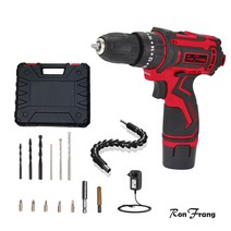 롬멜프랑코 리튬이온 무선 충전 전동드릴 크레이지 전기해머 드라이버 공구세트 LS-108