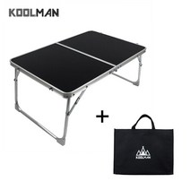 KOOLMAN(쿨맨) 다용도 캠핑 미니 테이블 (수납가방 포함), 블랙