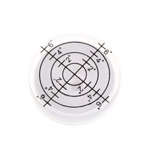 수평계 카메라 원형을 위한 32x7mm 과녁의 기포 정도가 표시된 표면 수준기, 하얀