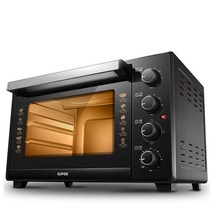 SUPOR 35L 상업용 전기 베이킹 오븐 1케밥 가즈 1가정용 케이크 1피자 1치킨 1컨베이어 1쉬운 그릴, Black_AU