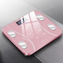 욕실 바닥 전자 저울 목욕 저울 저울 체중 계 스마트 체성분 몸무게 측정 기 체지방 분석, 협력사, 분홍