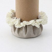 린넨레이스 의자발커버 4P 의자소리방지 의자소리