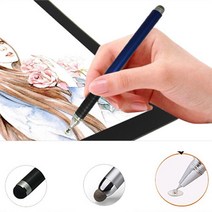 갤럭시탭S4 10.5 SM-T830 T835 3mm 얇은 초미세 터치펜, 1개, 블랙