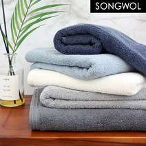 송월타올 프리미엄무지50 수건 세미바스타올, 진회색, 5장