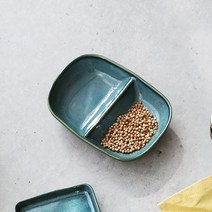 까사무띠 도자기 이절접시 15cm 4color 인테리어 한식 그릇, 브라운, 까사무띠 세나 이절접시 15cm