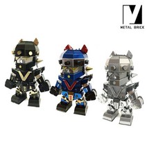 메탈브릭 84 로보트태권브이 SD DIY 3D 메탈 퍼즐, 블랙