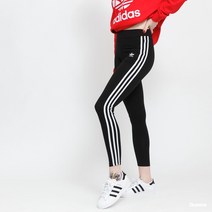 아디다스 불꽃레깅스 삼선레깅스 3ST 타이츠 검흰