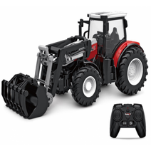 rc 트랙터 농부 자동차 원격 제어 트럭 2.4ghz 124 2wd 건설 트럭 농업 깎기 라디오 차량 를위한, 6640