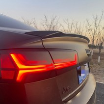 아우디 a6 c7 빅 스포일러 2012 - 2018 a6l 원래 abs 플라스틱 스포일러 트렁크 윙 립, 크리스탈 실버, 크리스탈 실버