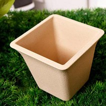 PGM1*^몰사각 텃밭 슬릿 미니 난간 토분 화분 이야기 실내화단 모종심기 만들기 베란다 아파트 플라스틱 반들기 꽃화분^*1췤pgm, *^^옵션*^베이지