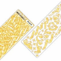 [레몬베리] 개나리컨페티 리무버블 씰스티커, 단품