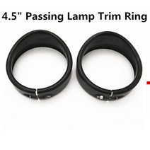 헤드라이트 헤드램프 트림 링 할리 투어링 로드 킹 일렉트라 글라이드용 블랙 크롬 7 인치 4.5 안개등, 03 4.5 inch Trim Ring B