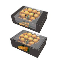 채소 과일 박스 덮개 투명창 원하는 규격으로 맞춤 제작 발송-롤작업, 2호(250x250)-1롤(16000장), 타공4개