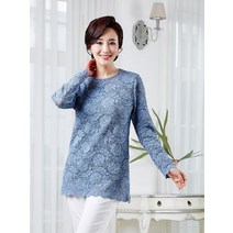 마담엘레강스 마담엘레강스 K191BL04 로맨틱 스칼렙 레이스 블라우스 (2725629)