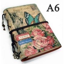 플래너 다이어리 메가스터디플래너여행자 노트 크리에이티브 빈티지 가죽 A6 플래너 메모 일기 저널 메모, 01 Free goddess