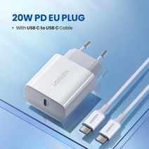 Ugreen-아이폰용 USB C 고속충전기 PD 20W 아이폰 14 프로 맥스용 화웨이용 c타입 4.0, 02 EU 20W add C-C