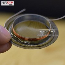 라앤모 스피커악세사리 HIFIDIY라이브 1 인치 254 255mm 트위터 보이스 코일 소프트 블랙투명 실크 멤브레인 고음 스피커 수리 부품 DIY, 없음, 없음, 1 Pieces+A01 Transparent