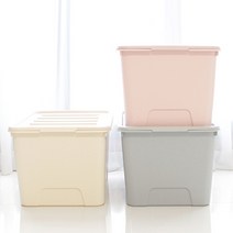 가쯔 마카롱 리빙박스 120L 2개, 라이트그레이