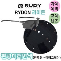 자체제작 루디 프로젝트 라이돈 일반 브라운 리필 교체 렌즈 야구 골프 라이딩 스포츠 고글, 변색렌즈