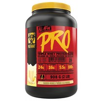 MUTANT 뮤탄트 프로 트리플 웨이 유청 단백질 프로틴 파우더 가루 바나나 크림 Pro Sports 908g, 1세트