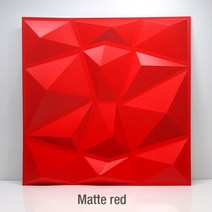 롱브릭타일 접착식파벽돌 파벽돌 장식 3D 벽면 다이아몬드 디자인 30x30cm 3d 벽 스티커 벽지 벽화 타일 패, 14 Matte red