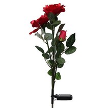 태양열 조명 10 개/몫 태양 전원 장미 인공 꽃 LED 빛 정원 마당 잔디 장식 램프 레드/화이트/핑크 웨딩 파, 02 빨간