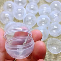 캡슐뽑기 기계 자판기 머신 캔디 껌 공 자동 판매기 용 장난감이없는 고품질 100 조각 32mm 빈 투명 플라스틱 호환용, 분명한