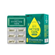 착한 지방 중쇄지방산 100프로 인도네시아산 MCT 코코넛오일 C8 C10 30캡슐 1달분