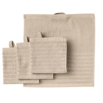 이케아 복셴 핸드타올 라이트베이지 30x30cm 면100%, 1개