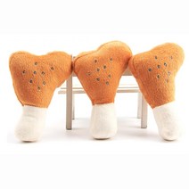 부드러운 닭다리 인형 강아지 페치놀이 2개 펫장난감