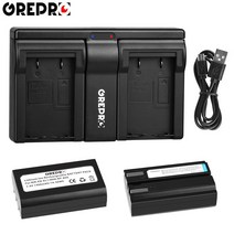 EN-EL1 카메라 배터리 Nikon Coolpix 500 775 880 885 990 4300 4800 Minolta A200 DG5W + EN EL1 충전기, 06 2B with Charger