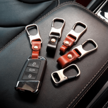 자동차 가죽 키링 열쇠고리, 7.8mm 블랙