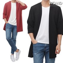 위앤드 7부 린넨 오버핏 롱 가디건_6 color / 95 - 110 size