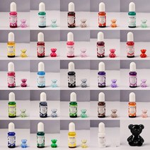 레진 투명 색소 컬러 염료 조색제 레진아트 공예 재료 슬라임 크리스탈 uv 용액 만들기, 11코랄