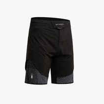 [스파이더 본사] 남성 그리드 그래픽 주짓수 쇼츠 SPGMCNTR522MBLK