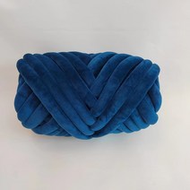 자이언트얀 망고실 1KG 벨벳 따뜻하고 부피가 크고 두툼한 원사 손 뜨개질 짠 실 바구니 담요 카펫 거대한, 15 Blue 2