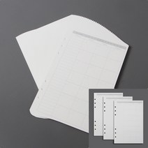 6공 월간 다이어리 속지 135매 A5 기자수첩 플래너제작 심플다이어리 고급다이어리 회사다이어리 육아일기장 태교