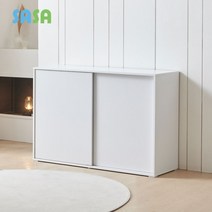 사사가구 브리엘 슬라이딩 다용도 선반 수납장 1200, 멀바우