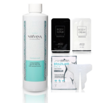 [당일발송]이탈왁스 전처리제 오일 너바나 샌들우드250ml+바디스크럽5g+바디크림5g+브라질리언시트팩1매