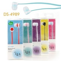 일자형 좌우대칭 커널형 이어폰 DS 4989 블랙 W844CD3, 수앤진쿠팡 본상품선택