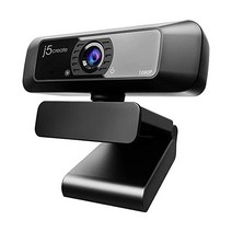 정품 j5create USB 스트리밍 웹캠 - 360° 회전 기능이 있는 1080P HD 고성능 마이크 PC/Mac/노트북/데스크탑/Skype/YouTube/Zoom/Face