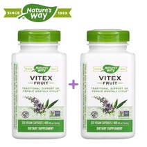 (1+1) 네이쳐스웨이 바이텍스 과일 체이스트베리 Vitex Fruit 400mg 비건 320 베지캡슐 2팩