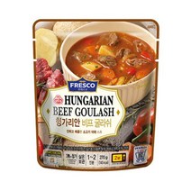 오뚜기 아침대용 회사간식 프레스코 헝가리안비프굴라쉬(상온) 간편아침 조식 아이간식 270G, 1세트