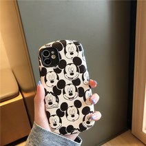 레트로 만화 애플 x 휴대 전화 쉘 iphon, Apple 11Pro 스몰 아바타 미키